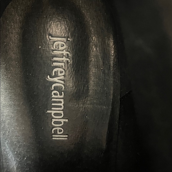 Jeffrey Campbell Shiny Navy Lace-Up Boots - Picture 2 of 7